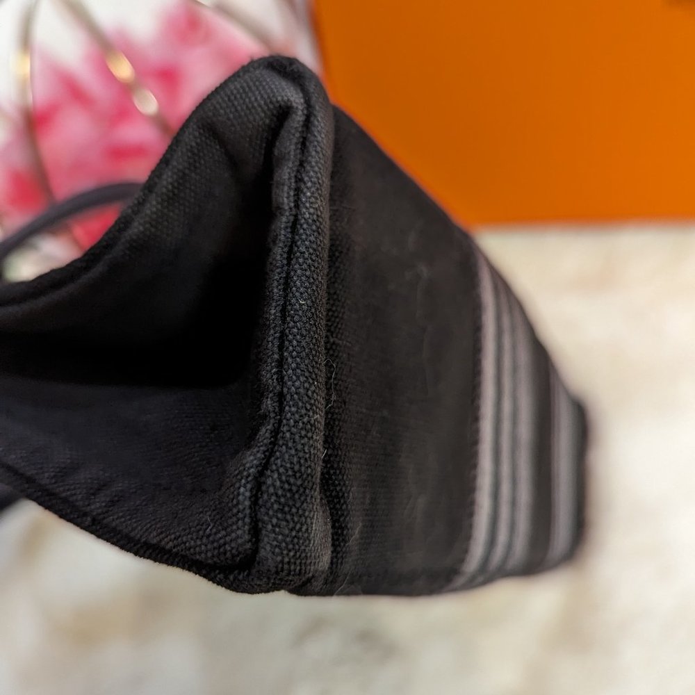 Hermès Herline Fourre Tout PM Gray/Black Tote Bag Small w COA and Hermes box - Picture 2 of 10